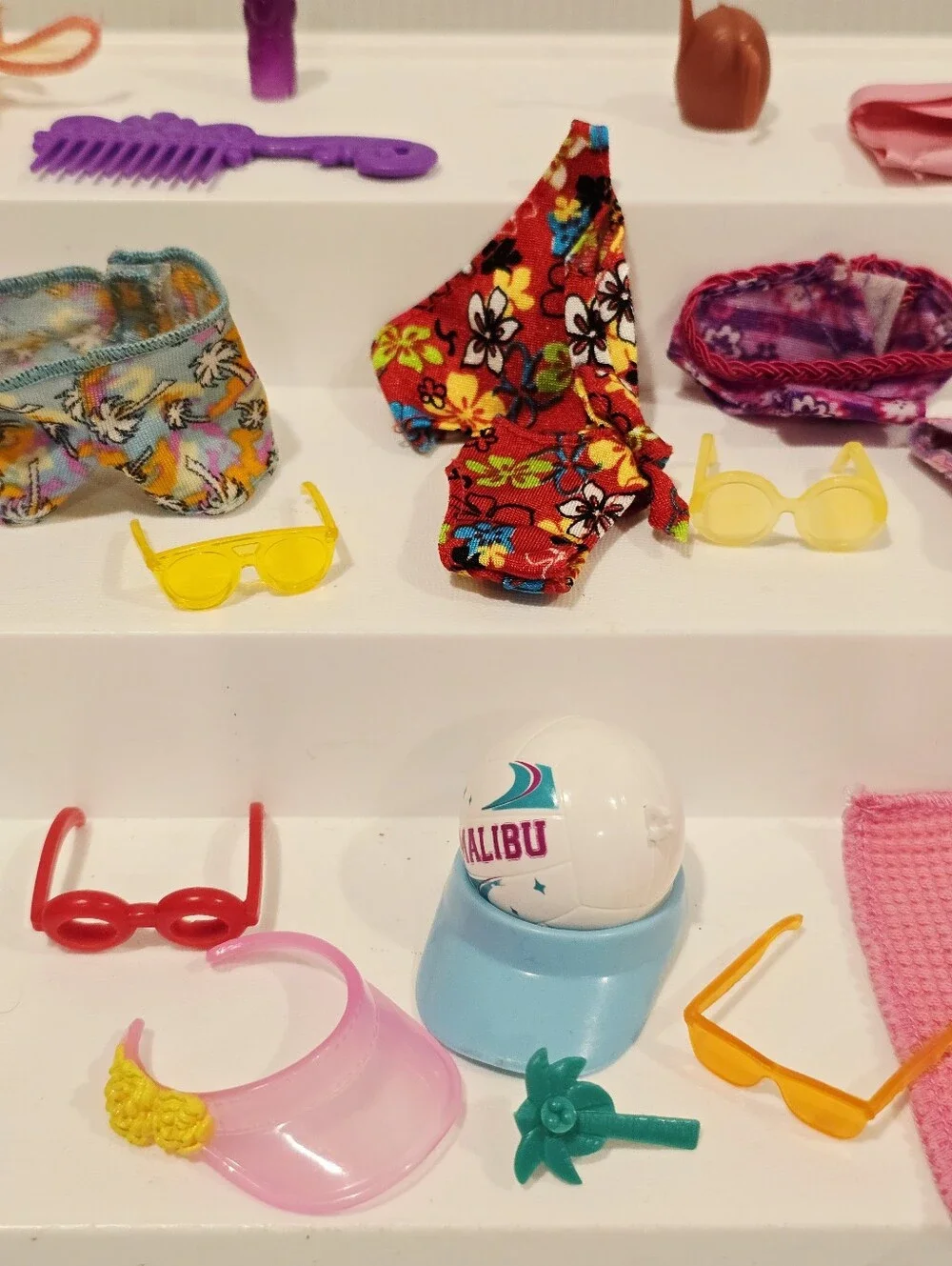 Vintage Barbie Doll Swimsuit and Beach Accessories Set